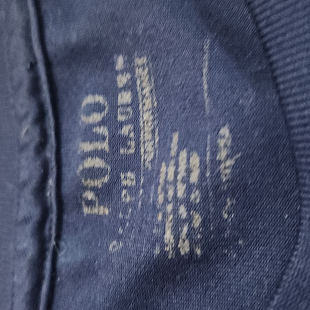 POLO Ralph Lauren Navy Blue T Shirt with White RL logo. Size M/L Unisex - Picture 2 of 4